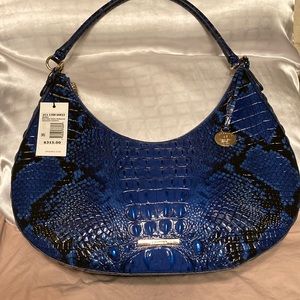 Brahmin Bekka blue viper ombré NWT